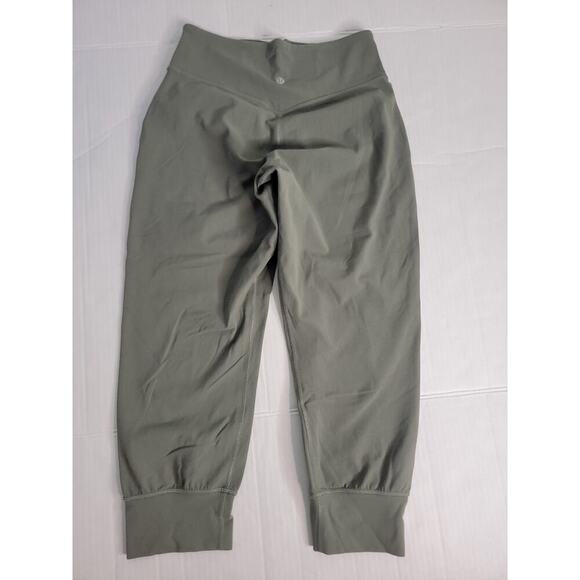 Lululemon Align Crop Jogger Size 6 Green 23" High Rise Pockets W6BDRS - Picture 7 of 10